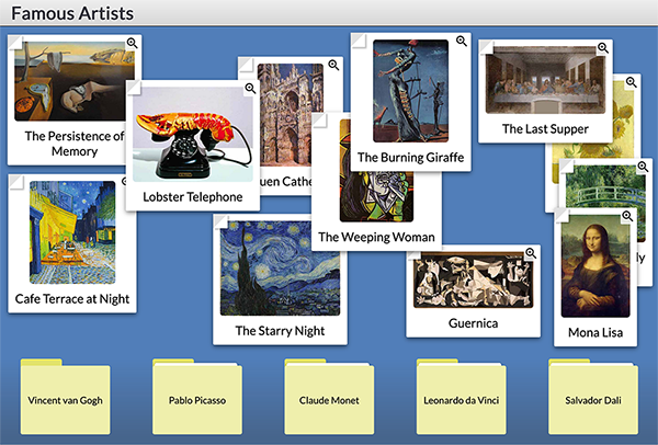 screen shot of a labeling widget