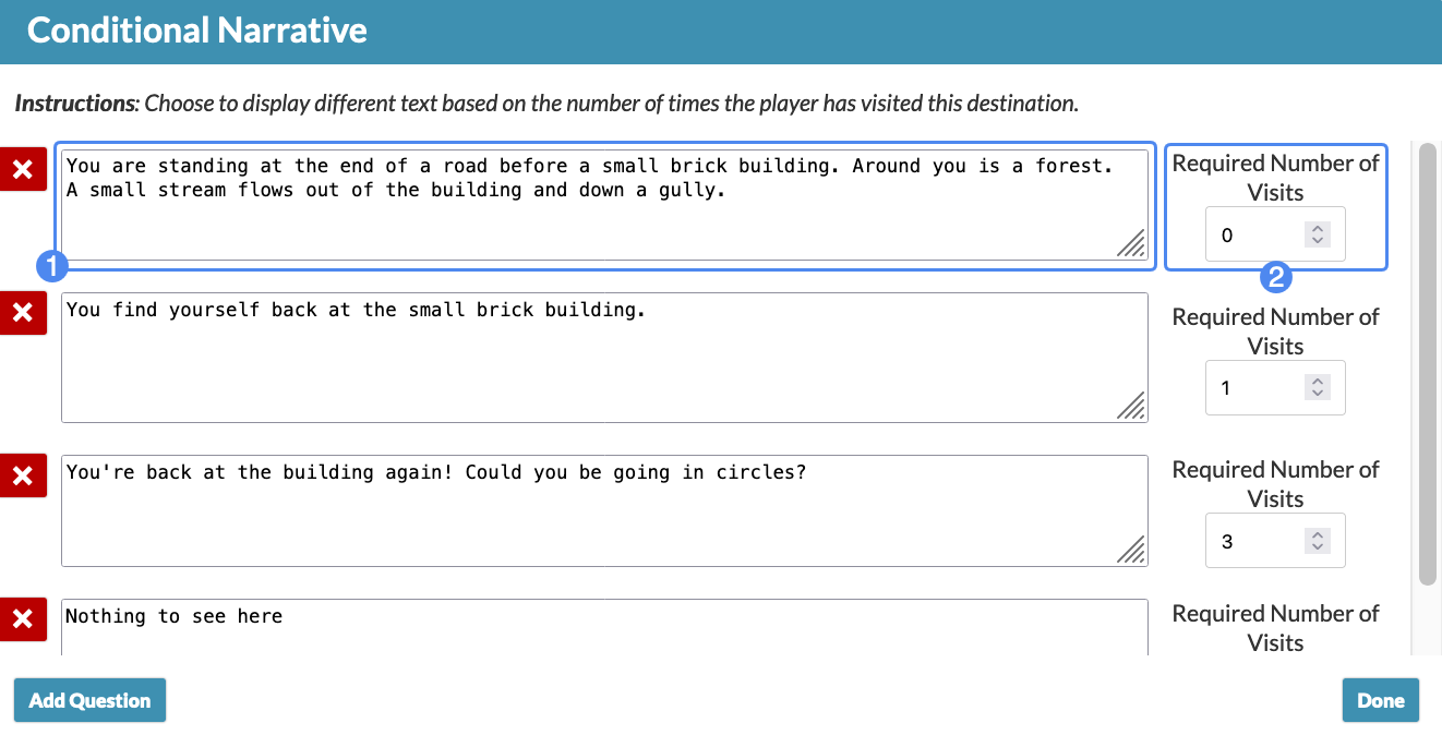 conditional questions